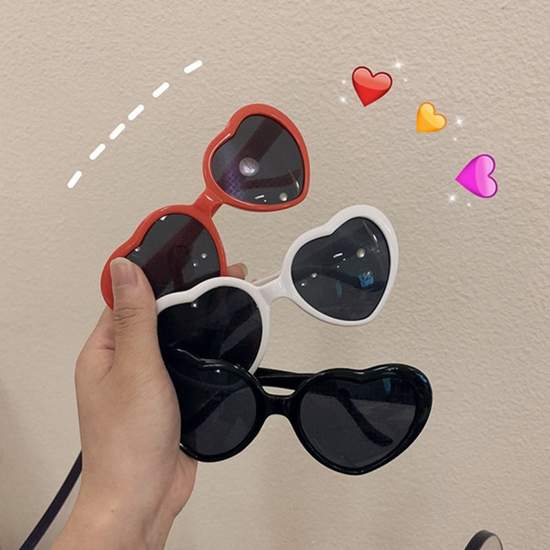 Óculos LOVE com efeitos especiais Love Heart Sunglasses Women Watch The Lights Change to Heart Shape At Night Diffraction Glasses Cardioid Light Effect Eyewear