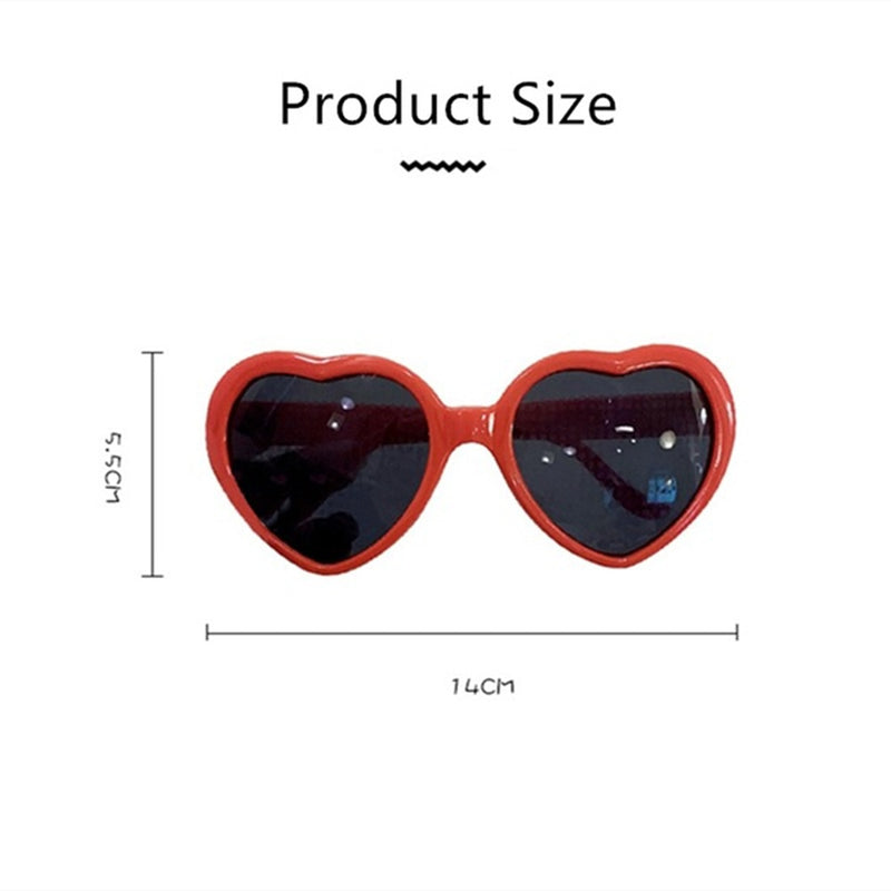 Óculos de Sol Amor com efeitos especiais Love Heart Sunglasses Women Watch The Lights Change to Heart Shape At Night Diffraction Glasses Cardioid Light Effect Eyewear