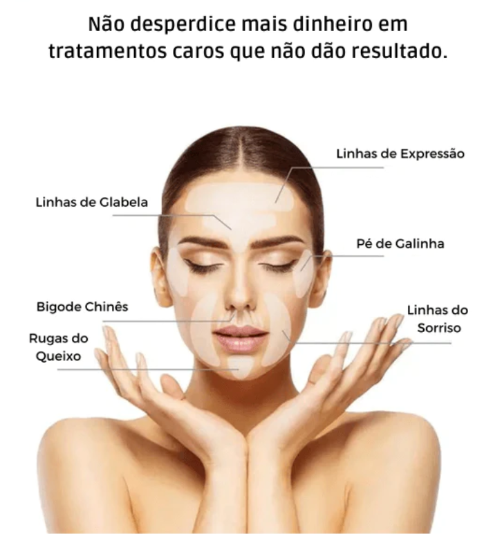 Rejuvenesce™ Kit Adesivos Reutilizáveis Anti Rugas FRETE GRÁTIS