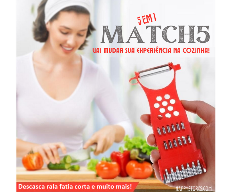 Descascador/Ralador 5 em 1 Match5®