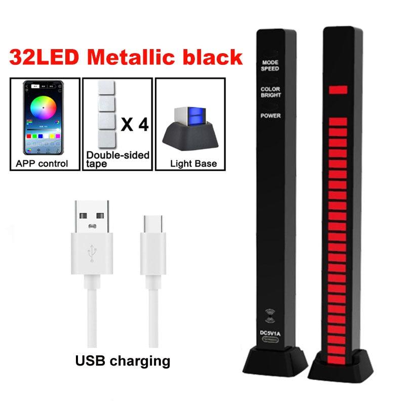 Barra de luz LED, barra de luz musical com controle de som