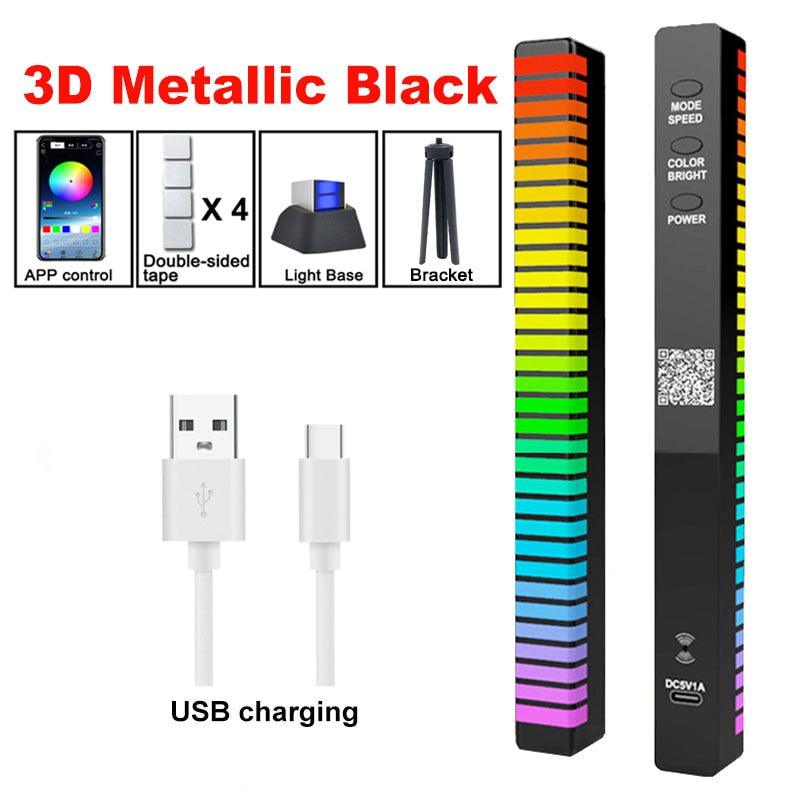 Barra de luz LED, barra de luz musical com controle de som