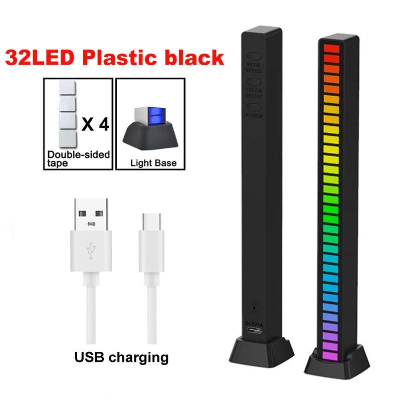 Barra de luz LED, barra de luz musical com controle de som