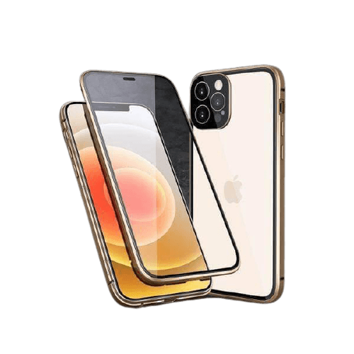 Capa Magnética Blindada para iPhone com Dupla Proteção Case Glass